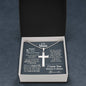 7th Year Anniversary Ball Chain Cross Necklace - Love You This Much