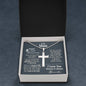 8th Year Anniversary Ball Chain Cross Necklace - Love You This Much