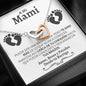 A Mi Mami Barriga Interlocking Hearts Necklace - Love You This Much