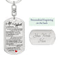 All I want Poem Keychain - Love You This Much