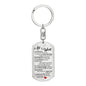 All I want Poem Keychain - Love You This Much