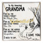 Amazing Grandma Nickname Necklace with Heart - Love You This Much