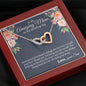 Amazing Mom Wedding Day (from son) Interlocking Hearts Necklace - Love You This Much