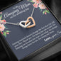 Amazing Mom Wedding Day (from son) Interlocking Hearts Necklace - Love You This Much