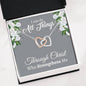 All Things Through Christ Interlocking Hearts Necklace