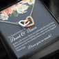 Aunt & Niece Interlocking Hearts Necklace - Love You This Much