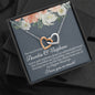 Auntie & Nephew Interlocking Hearts Necklace - Love You This Much