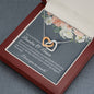 Auntie & Niece Interlocking Hearts Necklace - Love You This Much