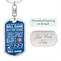 Ball Game Cubs Keychain - Love You This Much