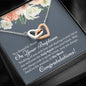 Baptism Niece Interlocking Hearts Necklace - Love You This Much