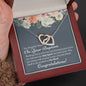 Baptism Niece Interlocking Hearts Necklace - Love You This Much