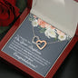 Baptism Niece Interlocking Hearts Necklace - Love You This Much