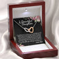 Beautiful Daughter (Love Dad) Interlocking Hearts Necklace - Love You This Much