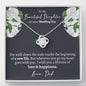 Beautiful Daughter Wedding (Love Dad) Love Knot Necklace - Love You This Much
