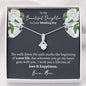 Beautiful Daughter Wedding (Love Mom) Alluring Necklace - Love You This Much