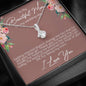 Beautiful Mom on my wedding day Alluring Beauty Necklace - Love You This Much