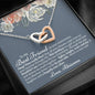 Best Friend Anniversary Interlocking Hearts Necklace - Love You This Much