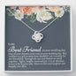 Best Friend (New) Wedding Day Love Knot Necklace - Love You This Much