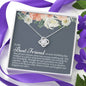 Best Friend (New) Wedding Day Love Knot Necklace - Love You This Much