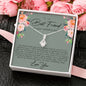 Best Friend on wedding day 'love you' Alluring Beauty Necklace - Love You This Much