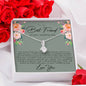 Best Friend on wedding day 'love you' Alluring Beauty Necklace - Love You This Much