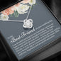 Best Friend Wedding Day Love Knot Necklace - Love You This Much