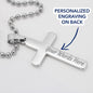 Big Brother Ball Chain Cross Necklace - Love You This Much