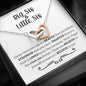 Big Sis and Lil Sis Interlocking Hearts Necklace - Love You This Much