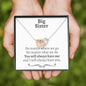 Big Sister Interlocking Hearts Necklace - Love You This Much