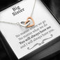 Big Sister Interlocking Hearts Necklace - Love You This Much