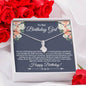 Birthday Girl during Pandemic (Blue) Alluring Beauty Necklace - Love You This Much