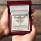 Bonus Dad Cuban Cross Necklace - Love You This Much