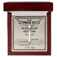 Bonus Dad Cuban Cross Necklace - Love You This Much