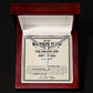 Bonus Dad Cuban Cross Necklace - Love You This Much