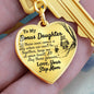 Bonus Daughter Heart Keychain - Love You This Much