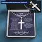 Boyfriend Ball Chain Cross Necklace - Love You This Much