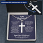 Boyfriend Ball Chain Cross Necklace - Love You This Much