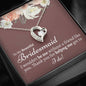 Bridesmaid Forever Love Necklace - Love You This Much