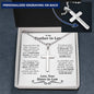 Brother In Law Ball Chain Cross Necklace - Love You This Much