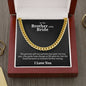 Brother of the Bride Cuban Chain Link Necklace - Love You This Much