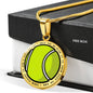Catholic Tennis Circle Necklace - Love You This Much