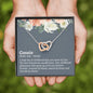 Cousin (noun) Interlocking Hearts Necklace - Love You This Much