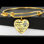 Custom Name 'Together Forever' Heart Bangle Bracelet - Love You This Much