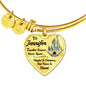 Custom Name 'Together Forever' Heart Bangle Bracelet - Love You This Much