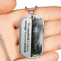 Custom Narcotics Anonymous Dog Tag Necklace - Love You This Much