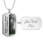 Custom Narcotics Anonymous Dog Tag Necklace - Love You This Much