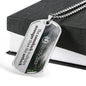 Custom Narcotics Anonymous Dog Tag Necklace - Love You This Much