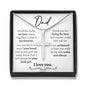 Dad On Wedding Day Normal Cross Necklace - Love You This Much