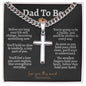 Dad to Be Cuban Cross Necklace - Love You This Much