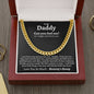 Daddy Can You Feel Me Cuban Link Chain Necklace - Love You This Much